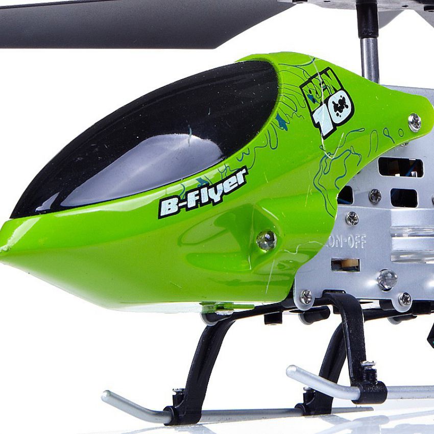 Metal 3Ch Rc Helicopter Ben 10 Htx 085 25Cm With Remote Control